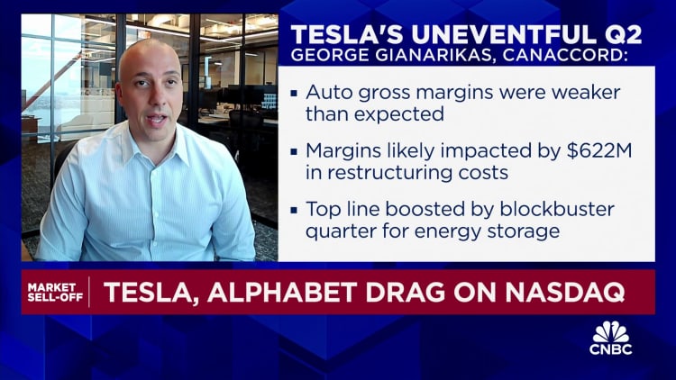 Investors should be looking forward to earnings for Tesla, says Canoccord's George Gianarikas.