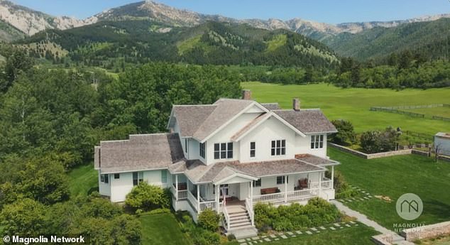 Glenn Close has lived in and out of Bozeman since the early 1980s, and currently lives there full-time in a farmhouse (pictured) with her family.