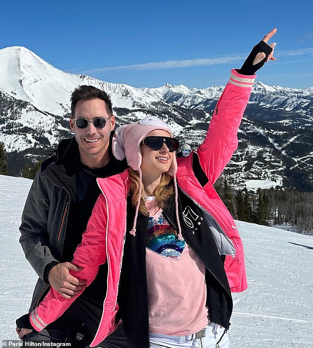 Paris Hilton and her husband, Carter Reum, are enjoying the slopes of Montana ski after joining the Yellowstone Club.